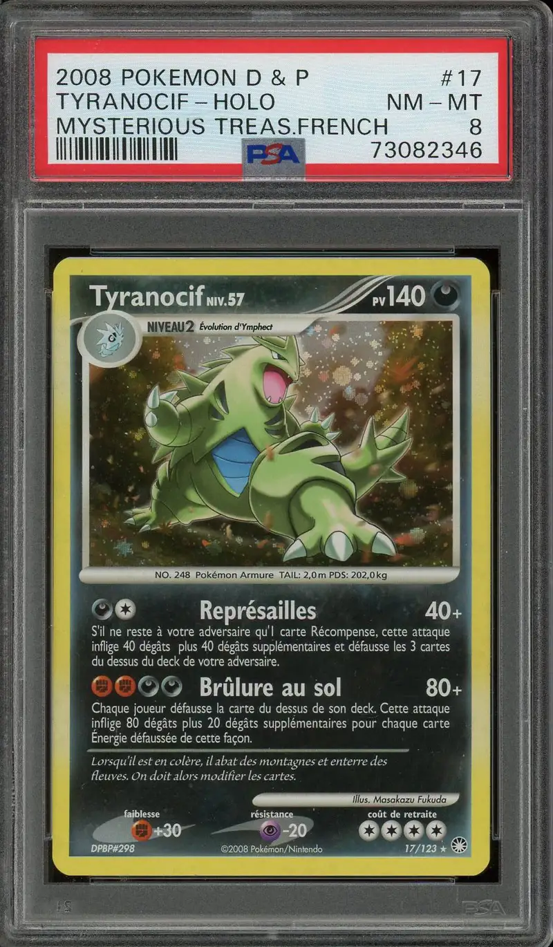 PSA 8 Tyranocif Holo