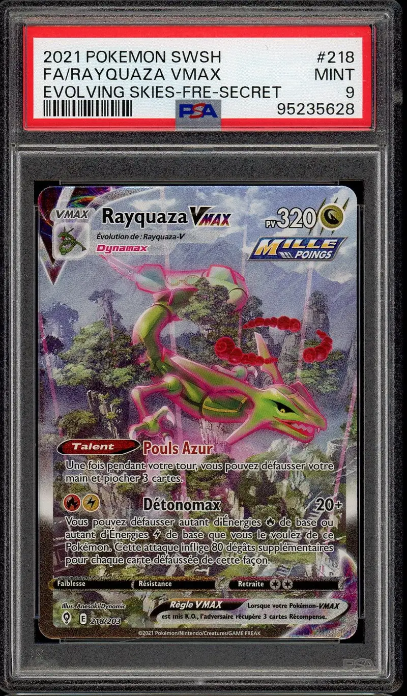 PSA 9 Rayquaza VMax