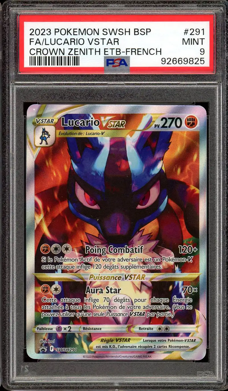 PSA 9 Lucario VStar