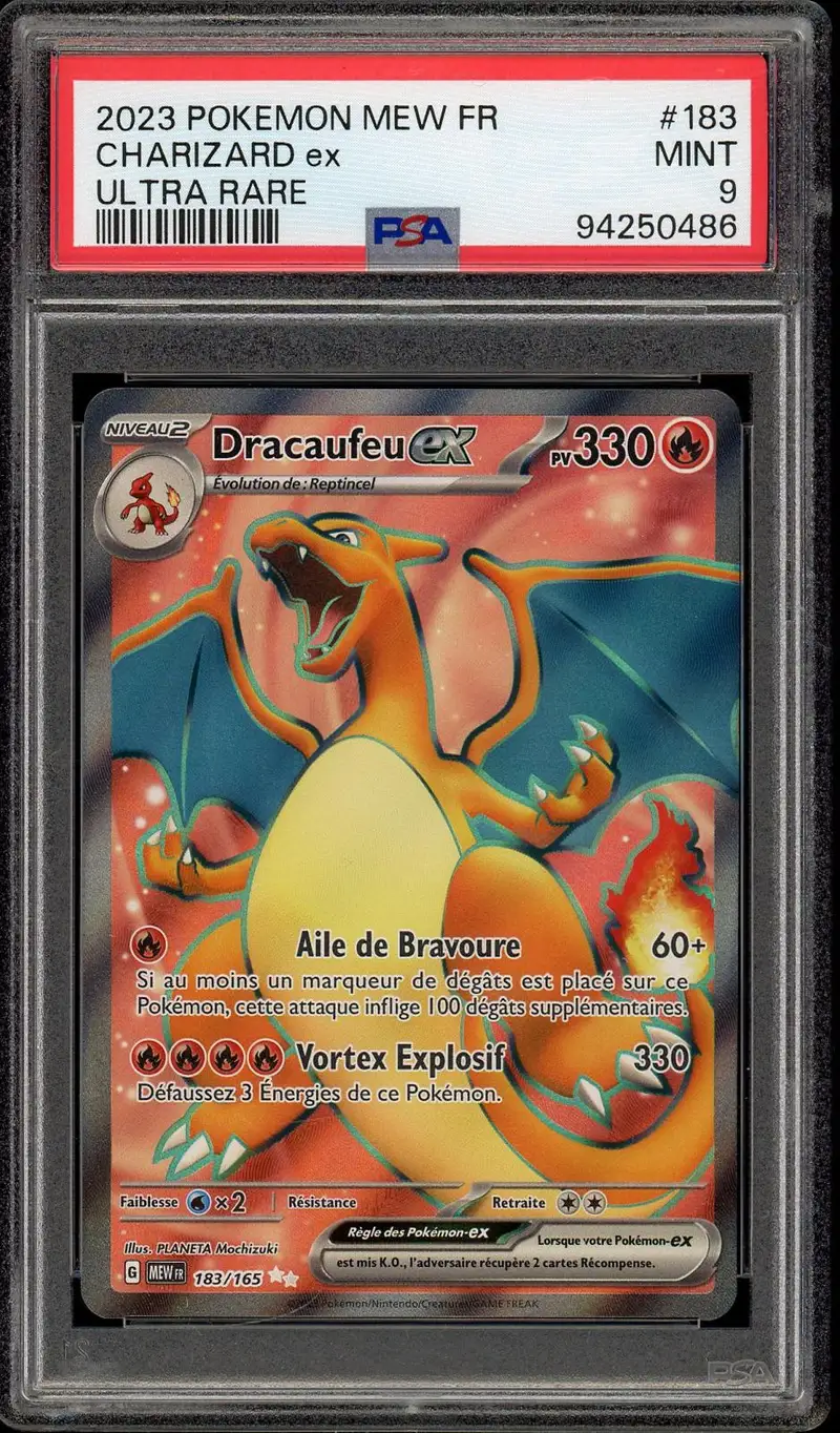 PSA 9 Dracaufeu Ex