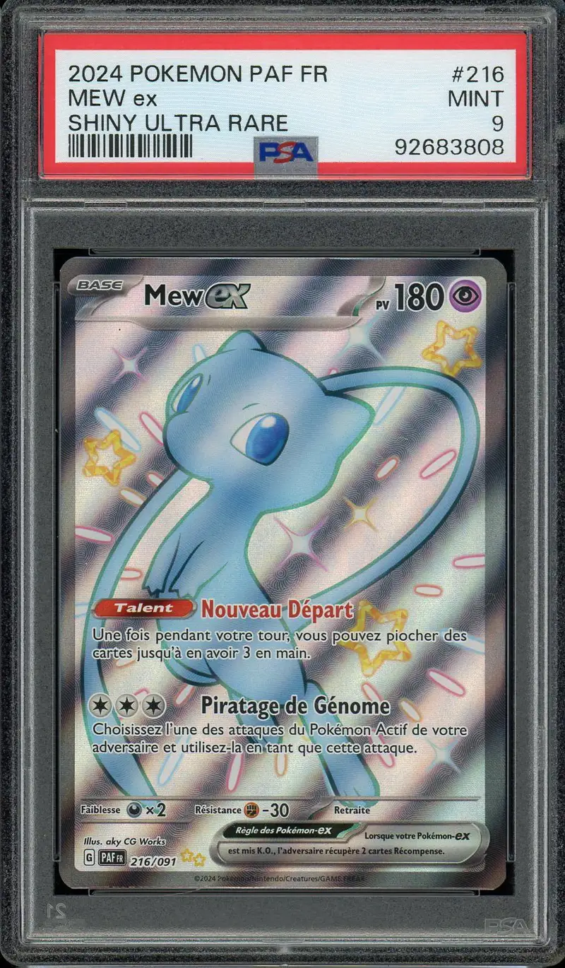 PSA 9 Mew Ex Shiny