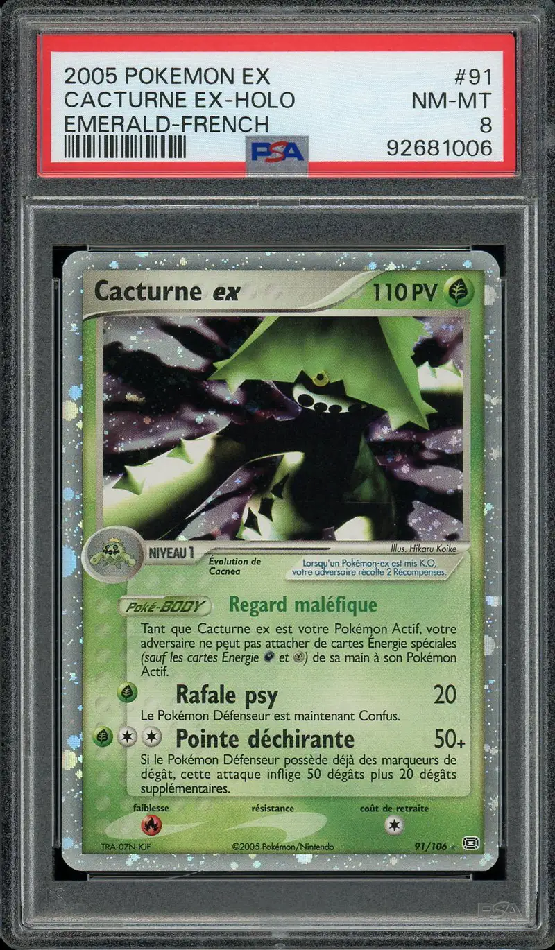 PSA 8 Cacturne Ex