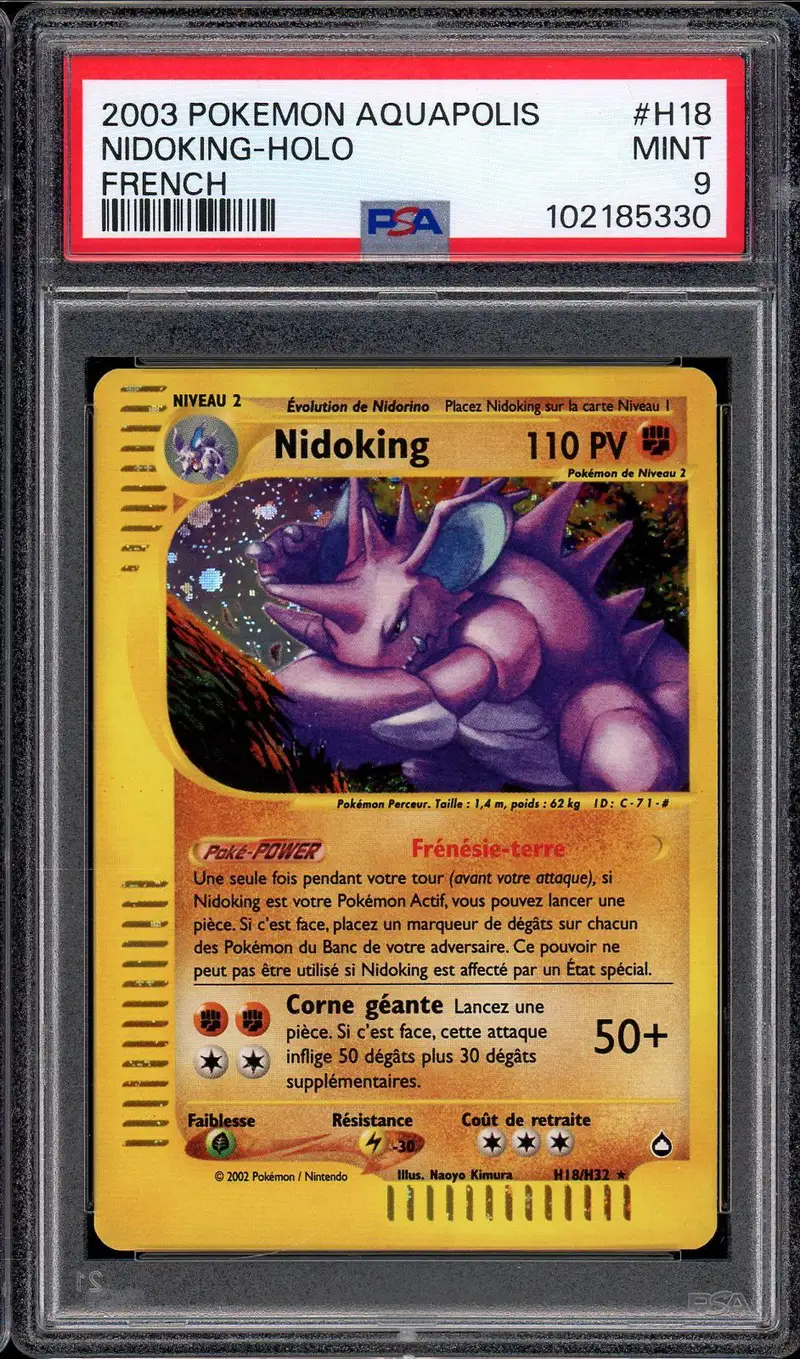 PSA 9 Nidoking Holo