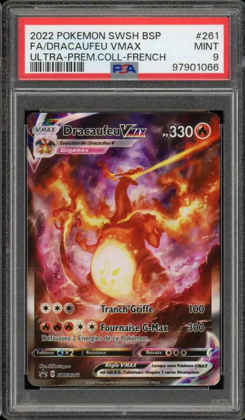 PSA 9 Dracaufeu VMax