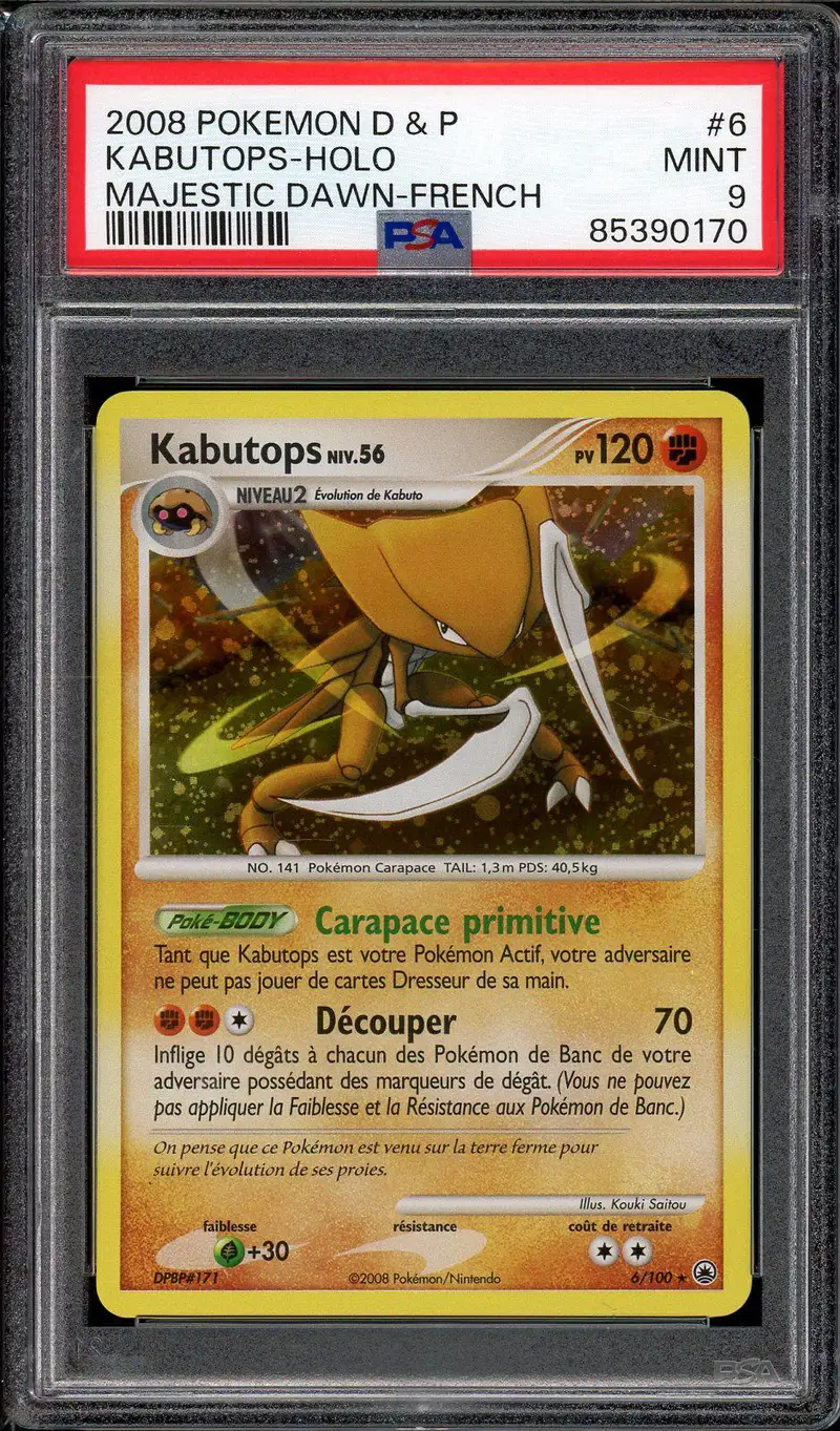 PSA 9 Kabutops Holo
