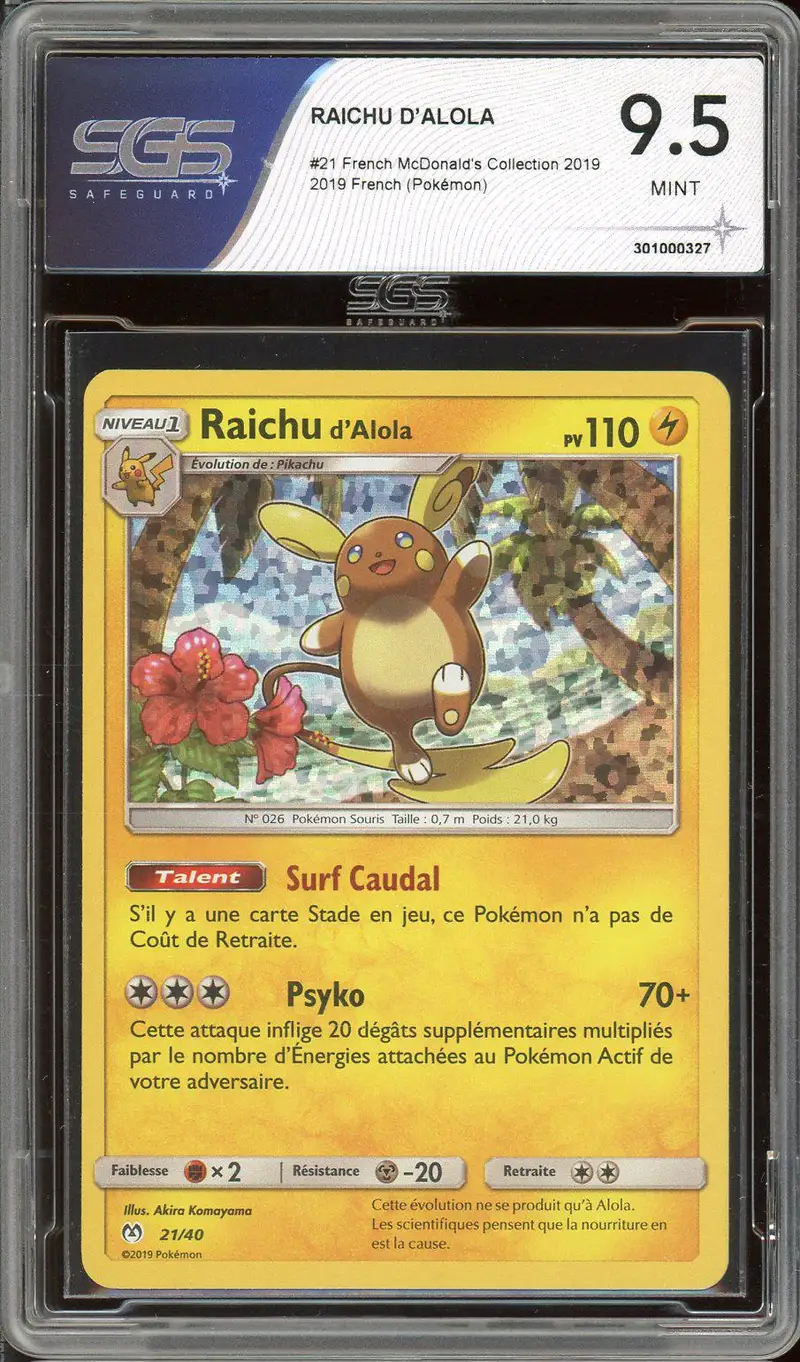 SGS 9.5 Raichu Holo
