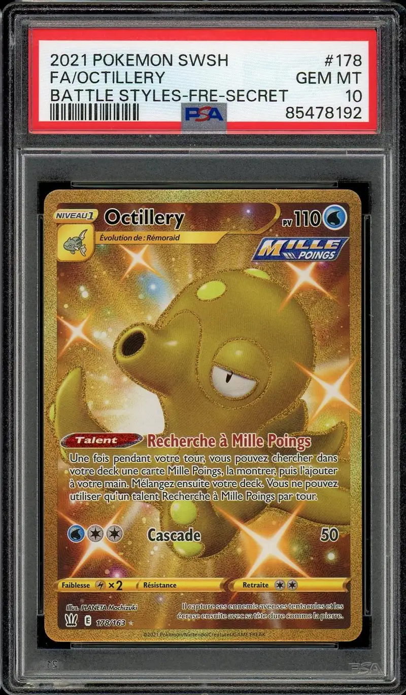 PSA 10 Octillery Gold
