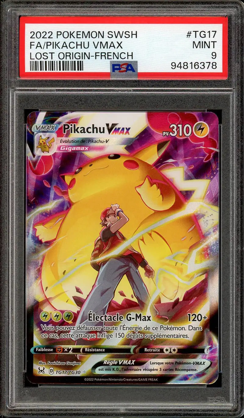 PSA 9 Pikachu VMax