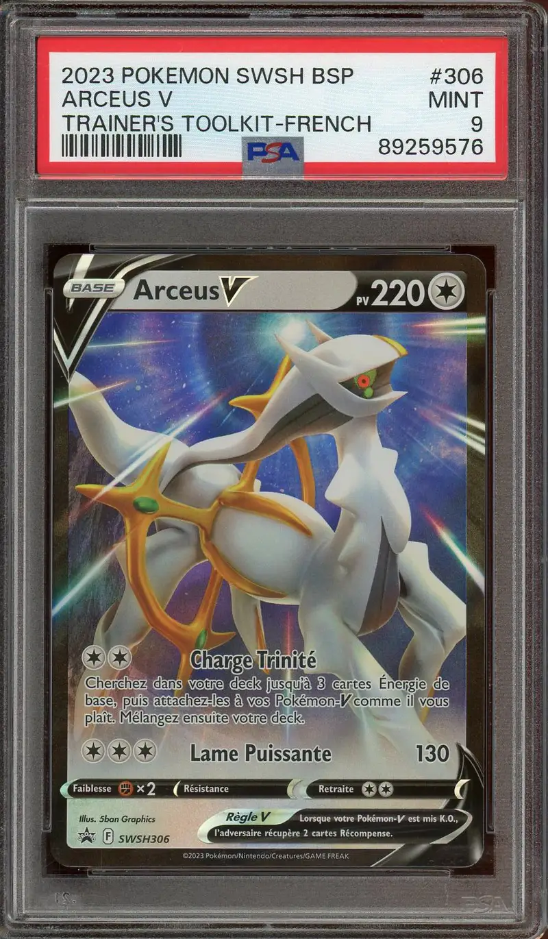 PSA 9 Arceus V