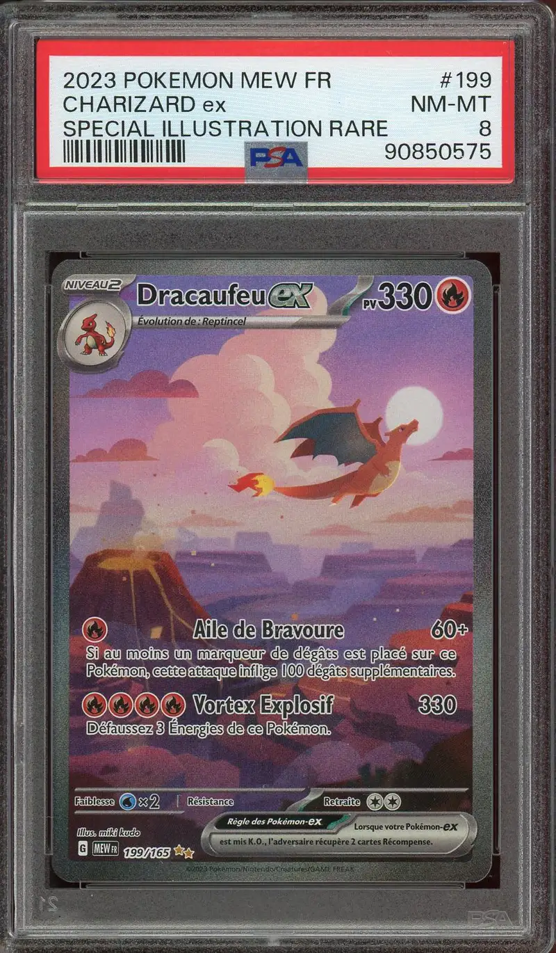 PSA 8 Dracaufeu Ex