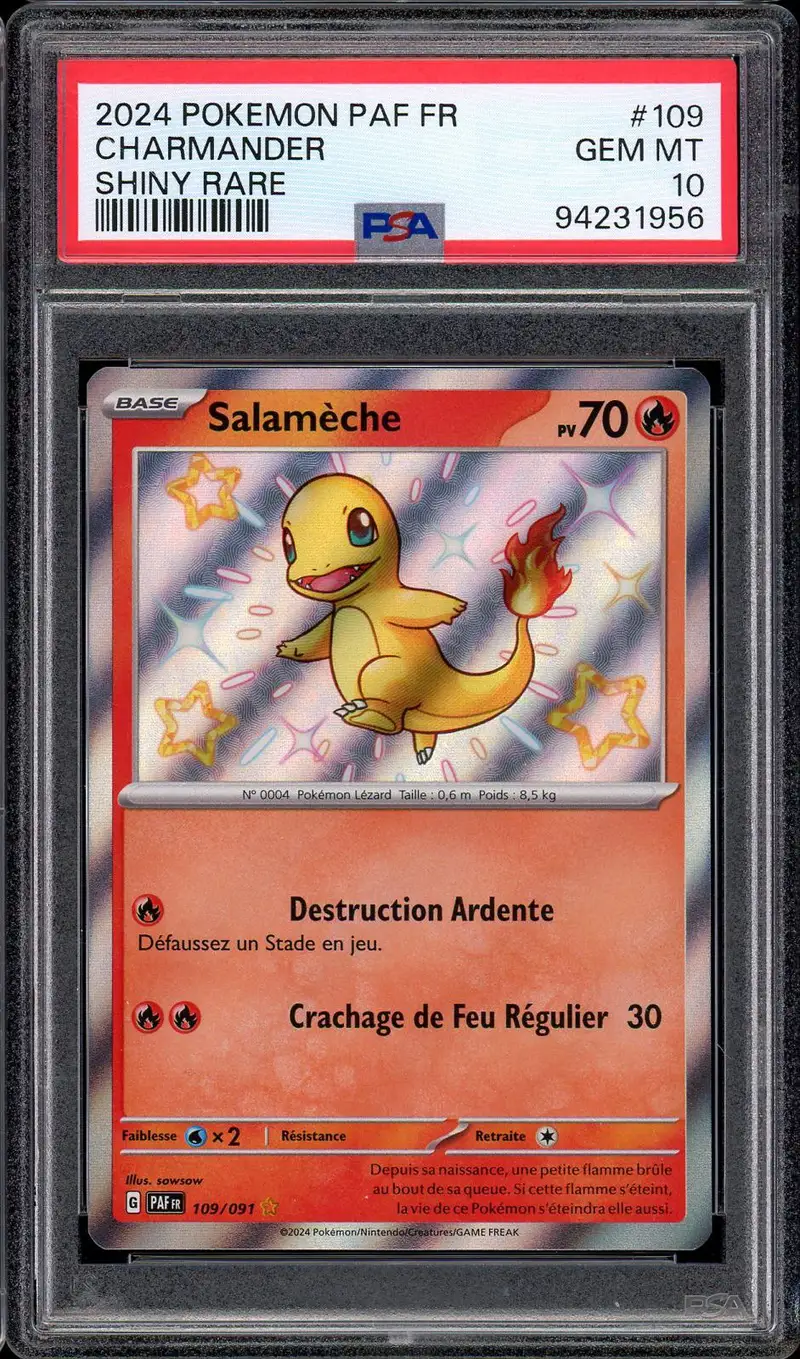 PSA 10 Salamèche Shiny