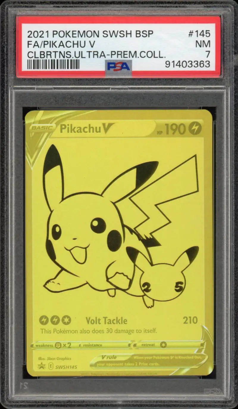 PSA 7 Pikachu V