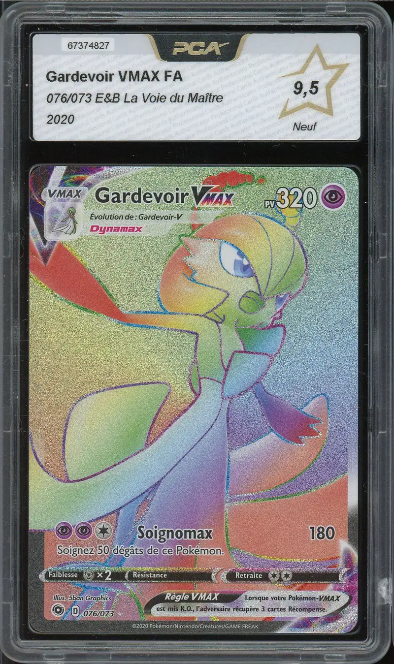 PCA 9.5 Gardevoir VMax Rainbow