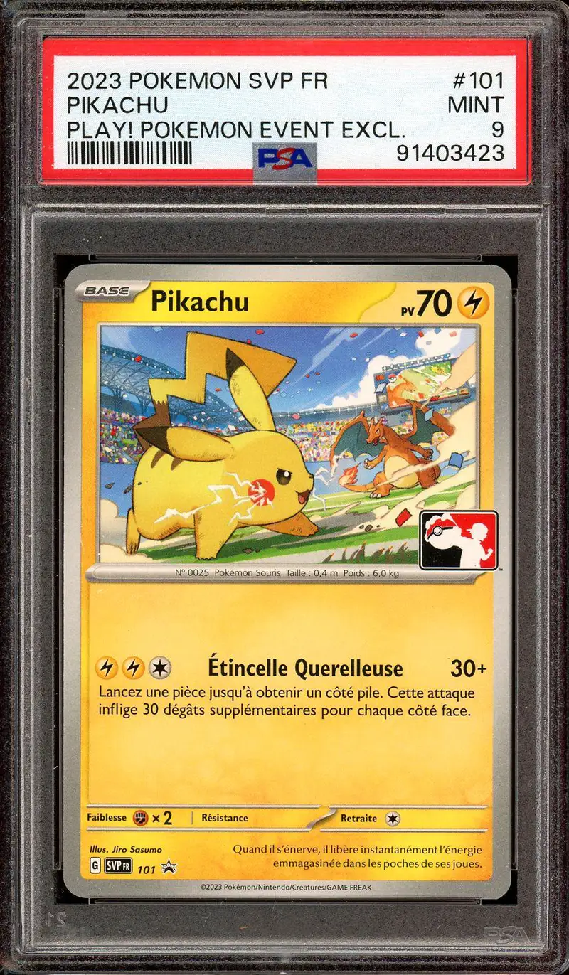 PSA 9 Pikachu
