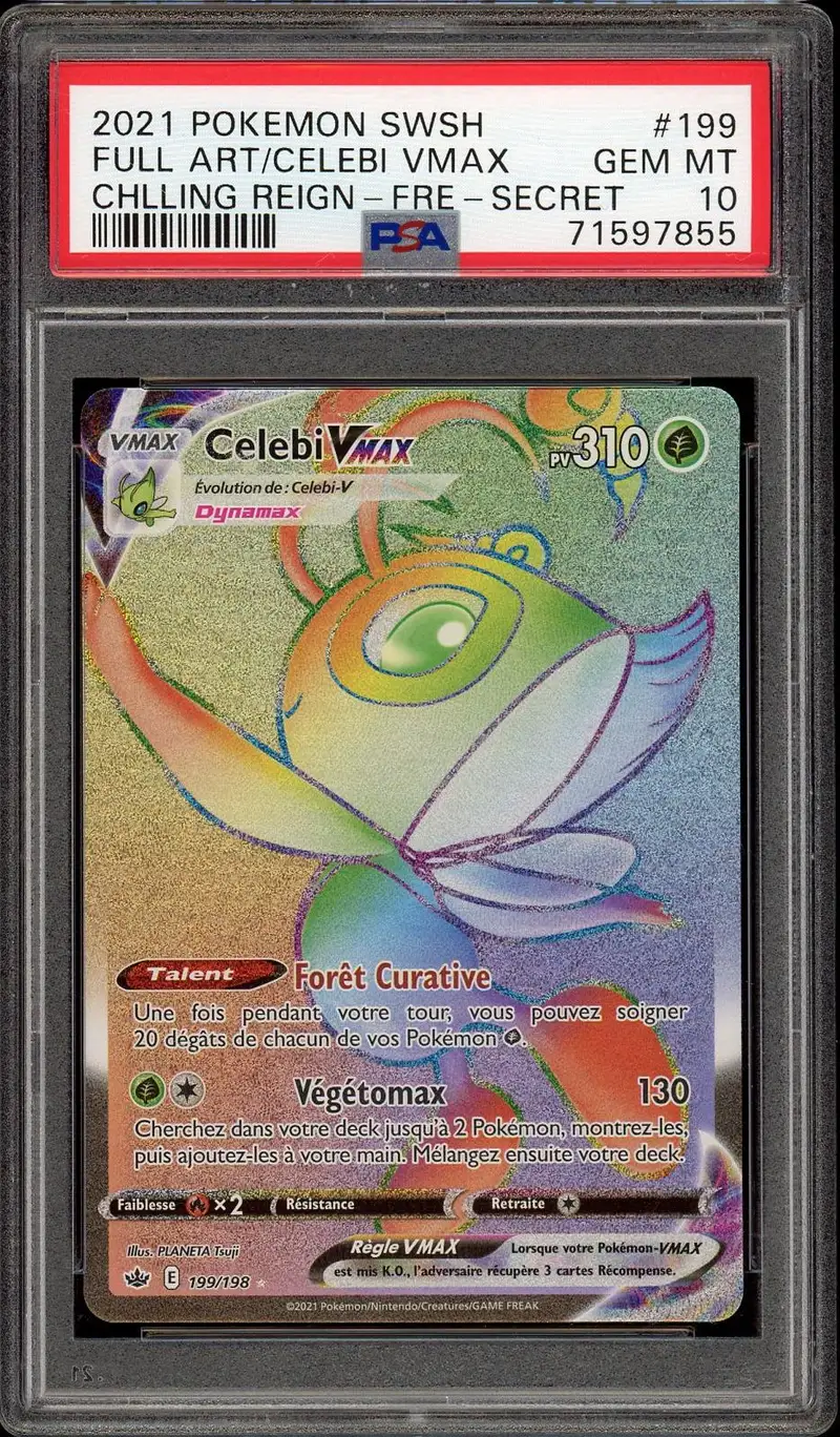PSA 10 Celebi VMax Rainbow