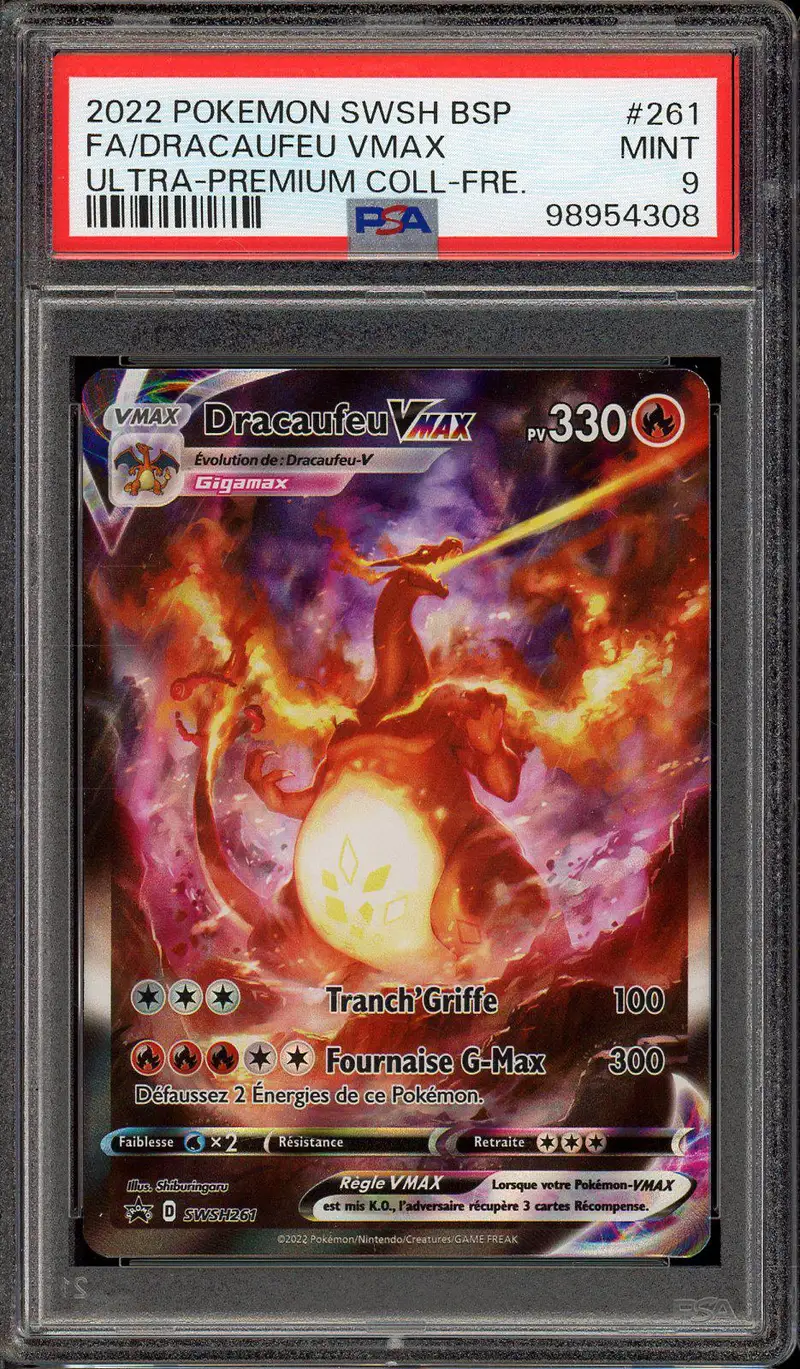 PSA 9 Dracaufeu VMax