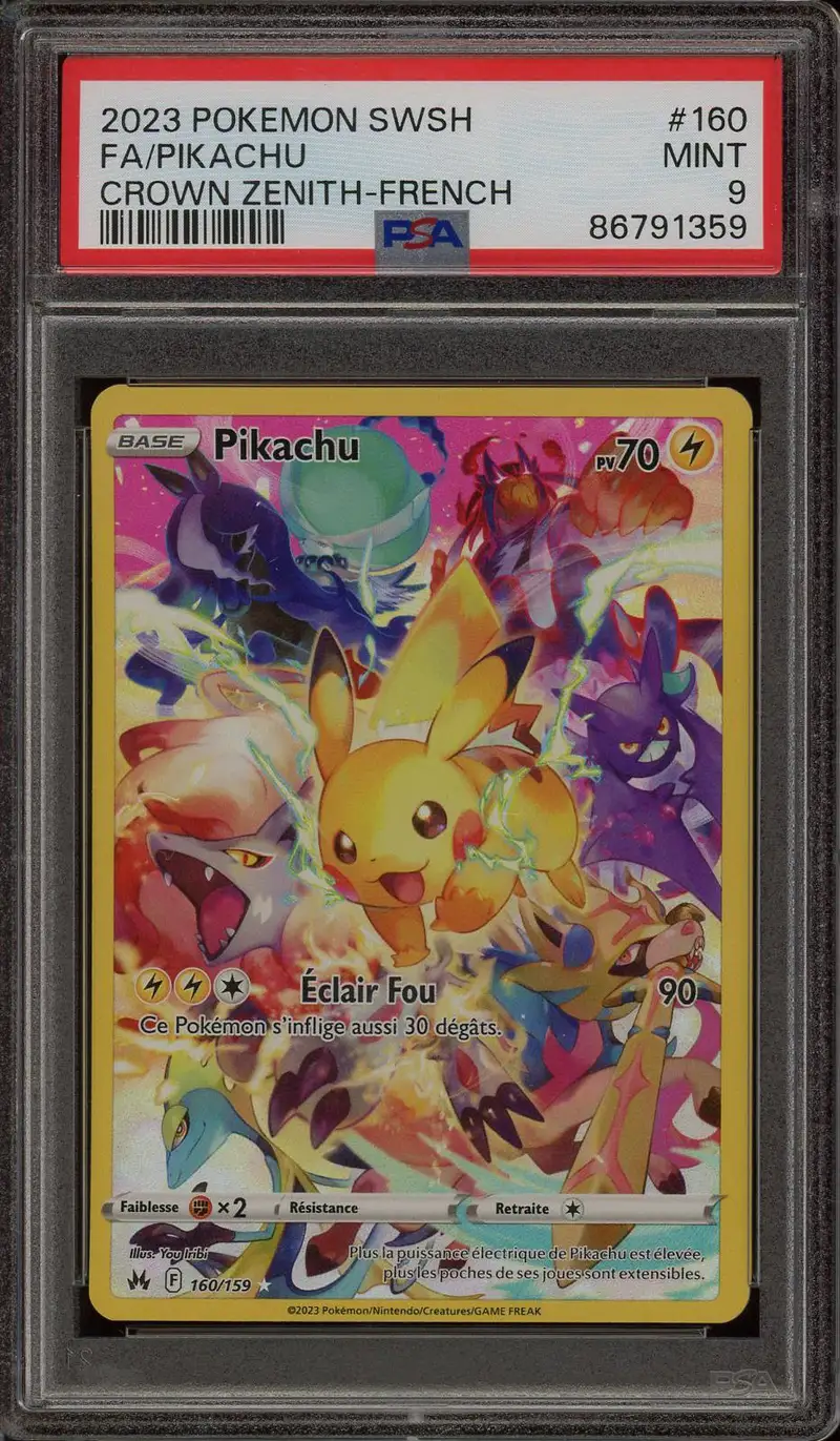 PSA 9 Pikachu