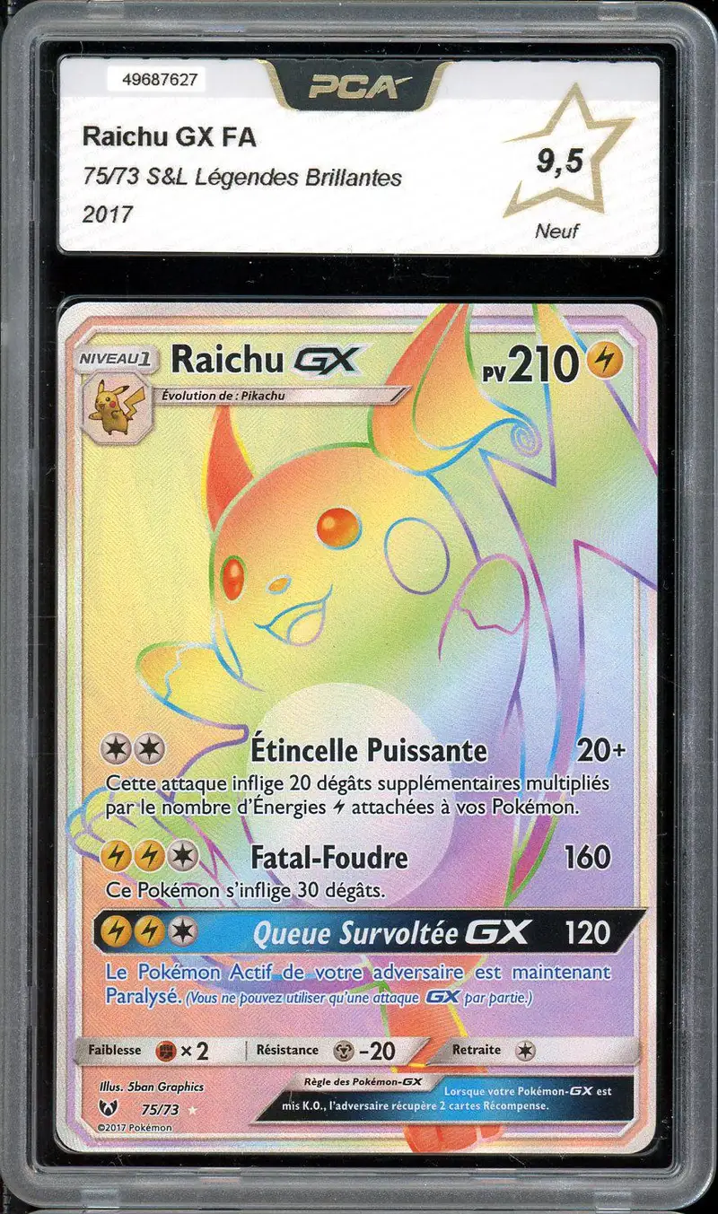 PCA 9.5 Raichu Gx Rainbow