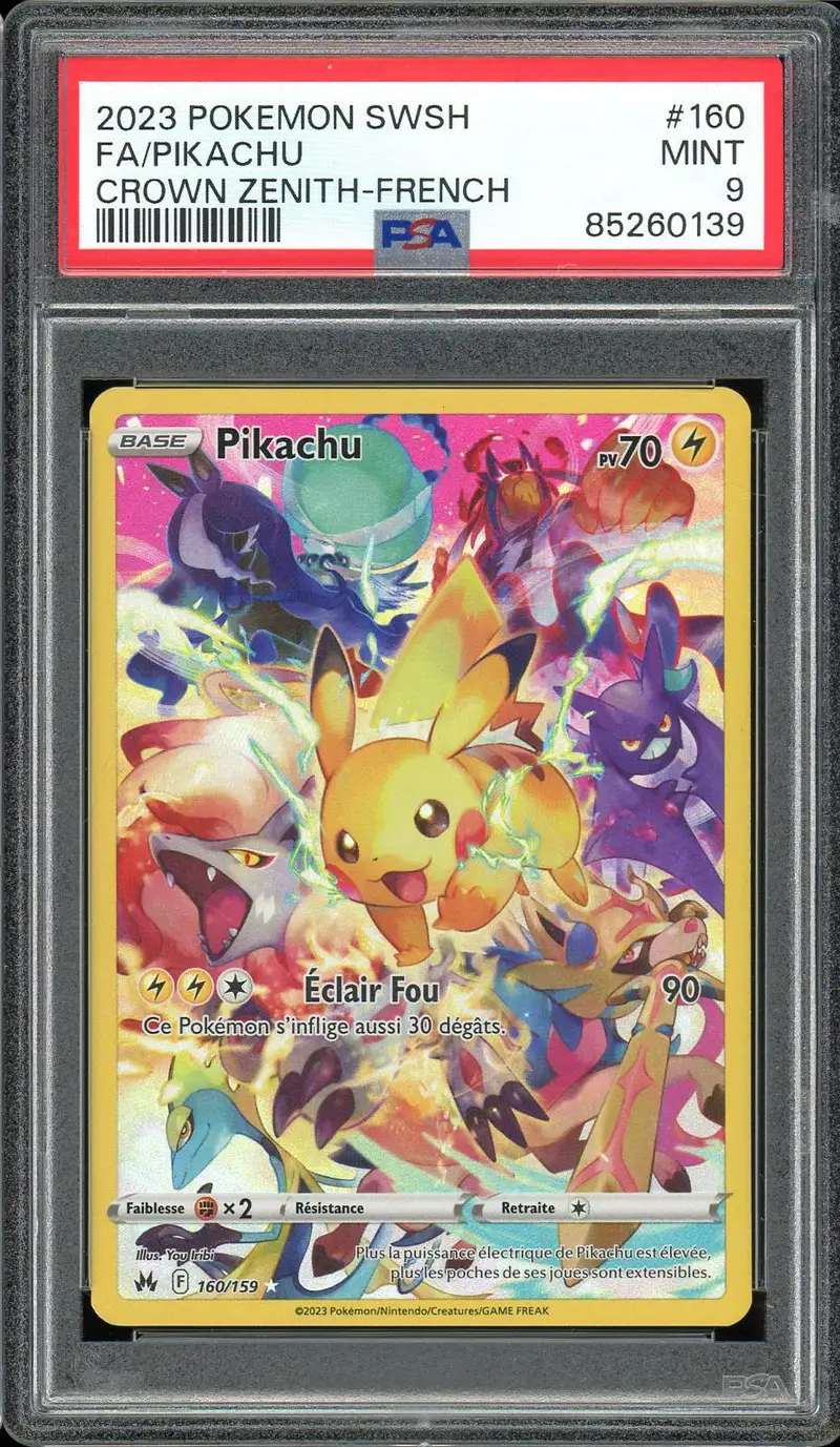 PSA 9 Pikachu