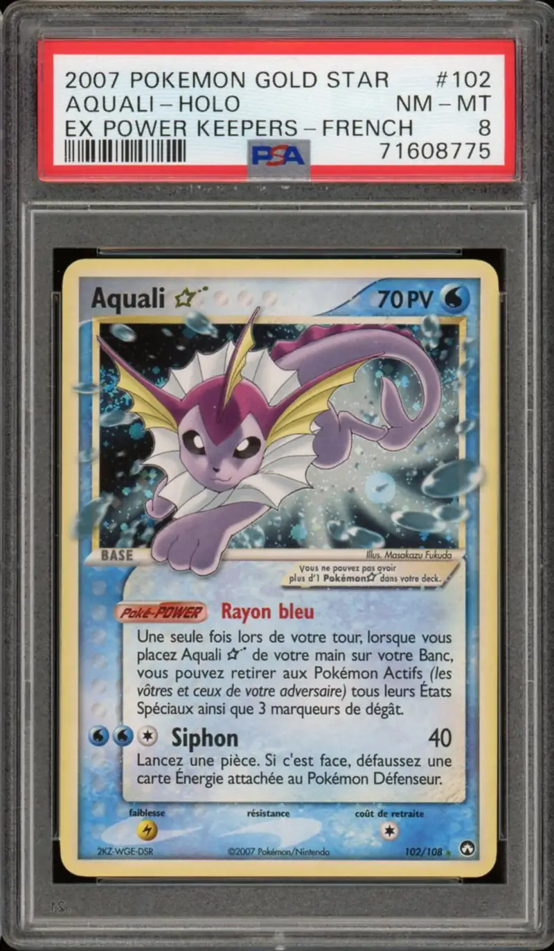 PSA 8 Aquali Gold Star