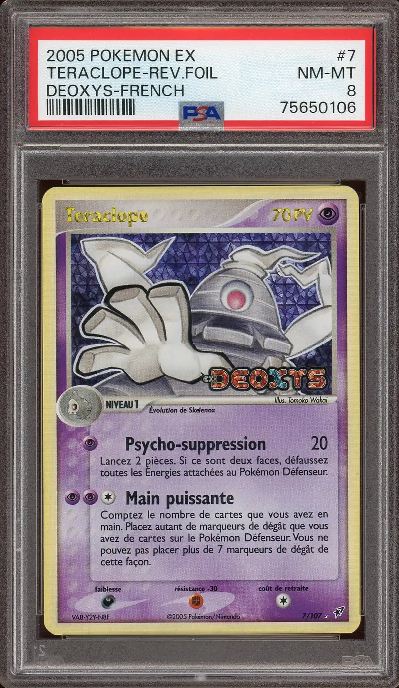 PSA 8 Téraclope Holo Reverse