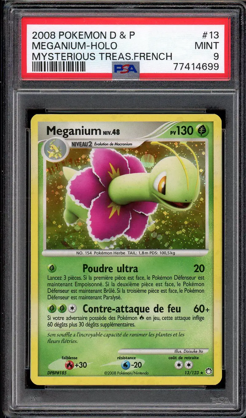 PSA 9 Meganium Holo