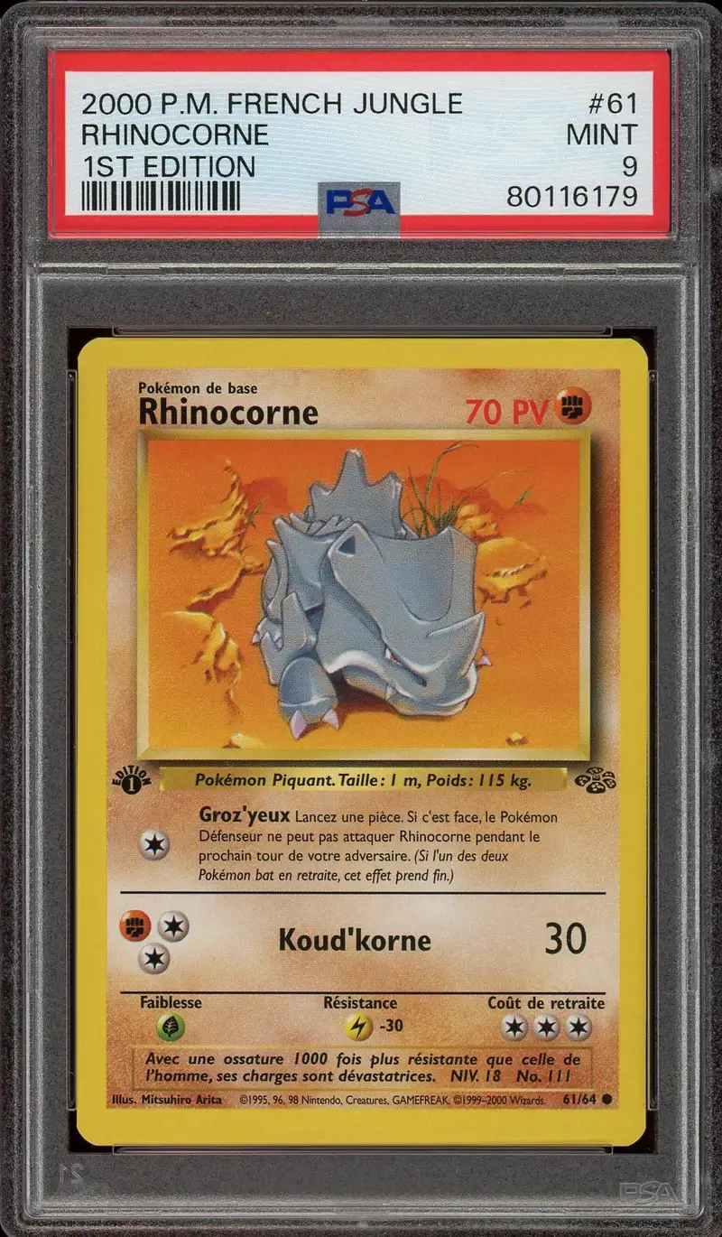 PSA 9 Rhinocorne