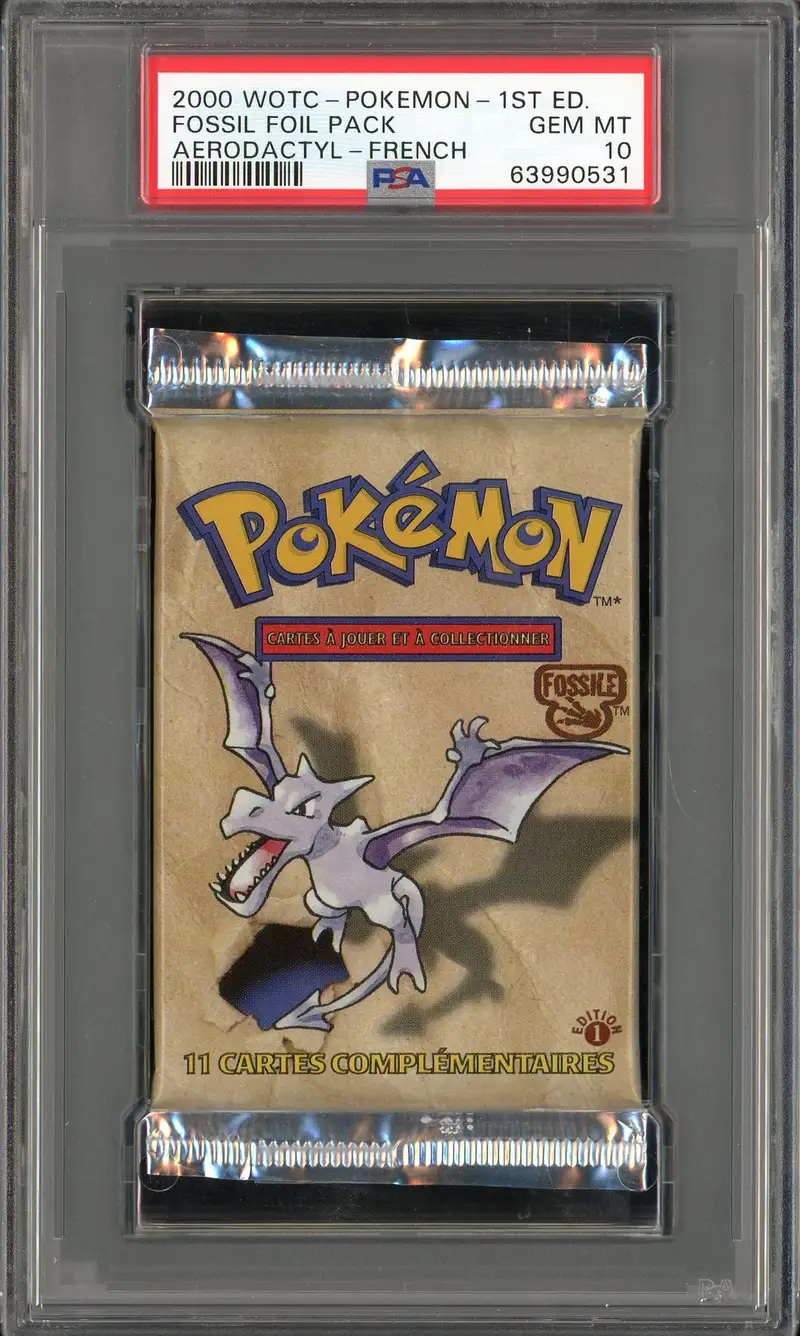 PSA 10 Booster Fossile Edition 1