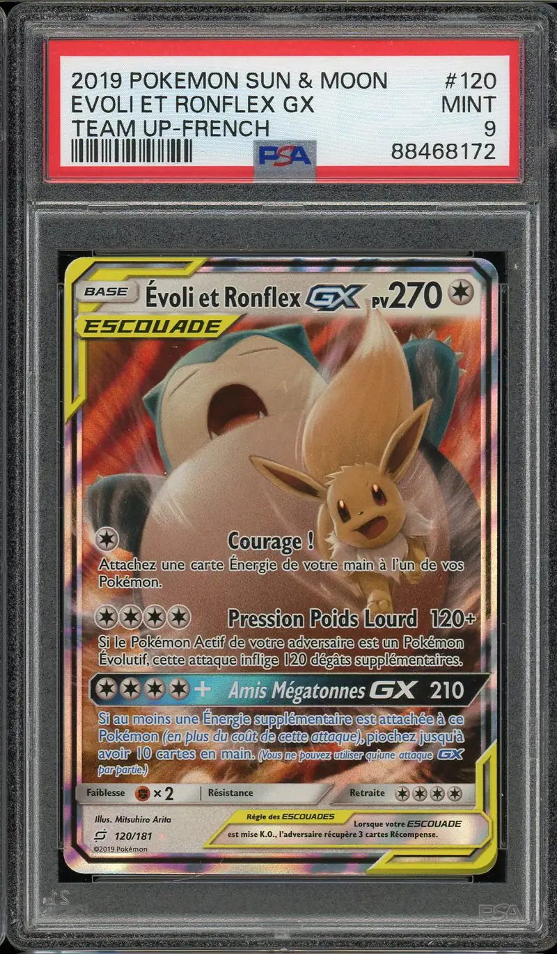 PSA 9 Evoli et Ronflex Gx