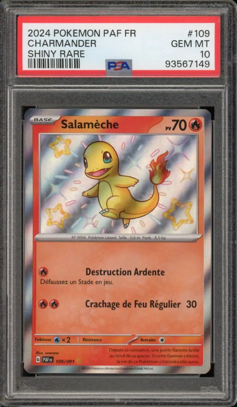 PSA 10 Salamèche Shiny