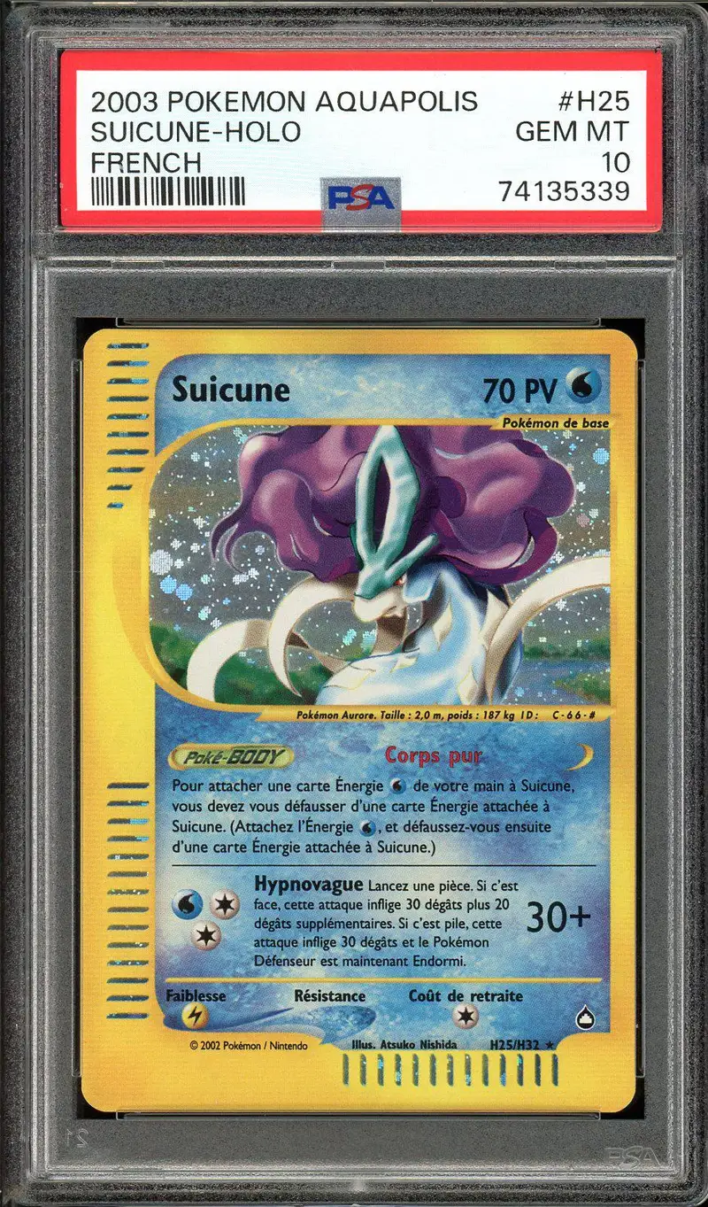 PSA 10 Suicune Holo
