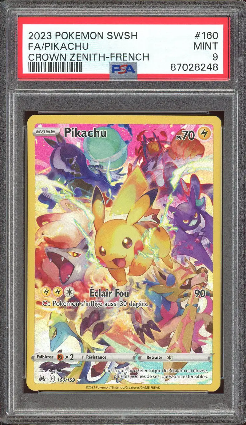 PSA 9 Pikachu