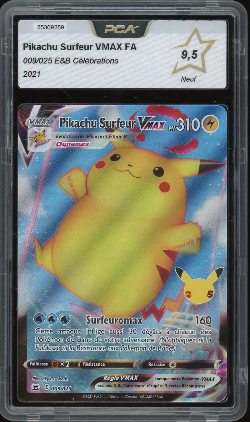 PCA 9.5 Pikachu Surfeur VMax