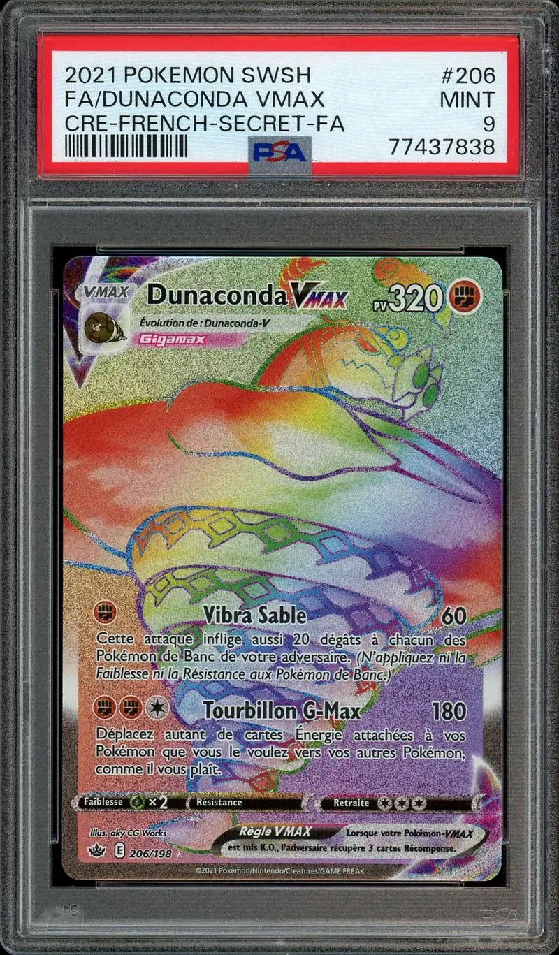 PSA 9 Dunaconda VMax