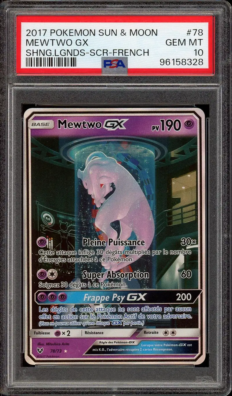 PSA 10 Mewtwo Gx