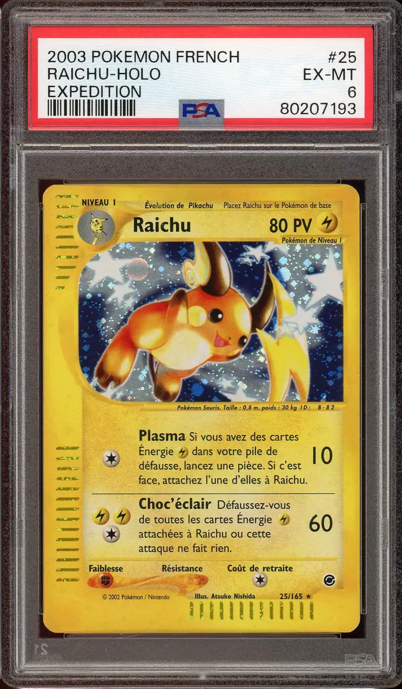 PSA 6 Raichu Holo