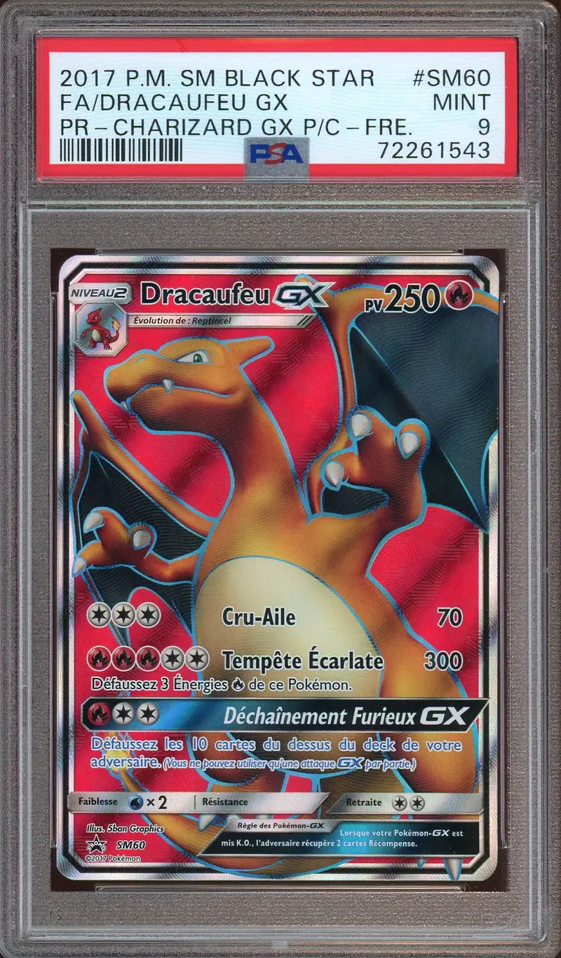 PSA 9 Dracaufeu Gx