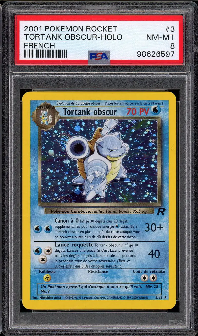 PSA 8 Tortank Obscur Holo