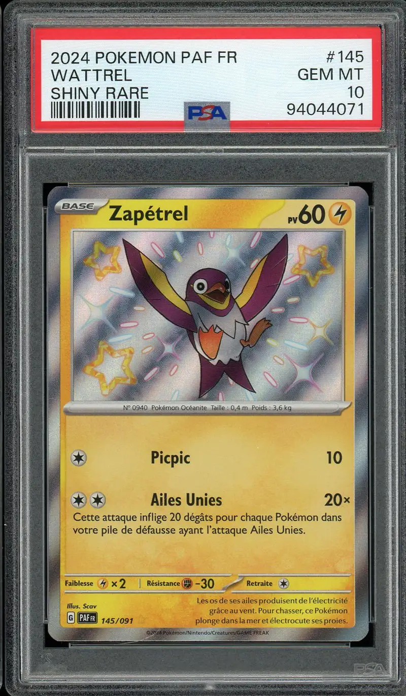 PSA 10 Zapétrel Holo