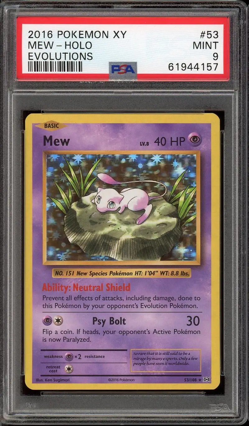 PSA 9 Mew Holo