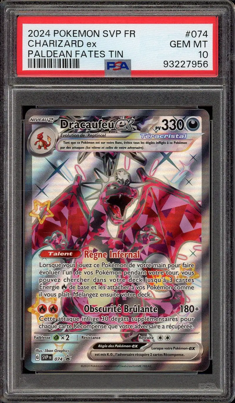 PSA 10 Dracaufeu Ex