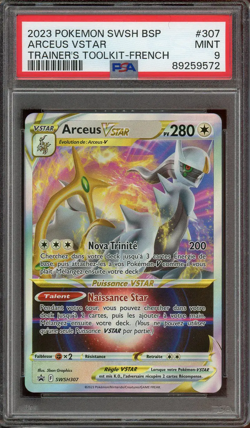 PSA 9 Arceus VStar