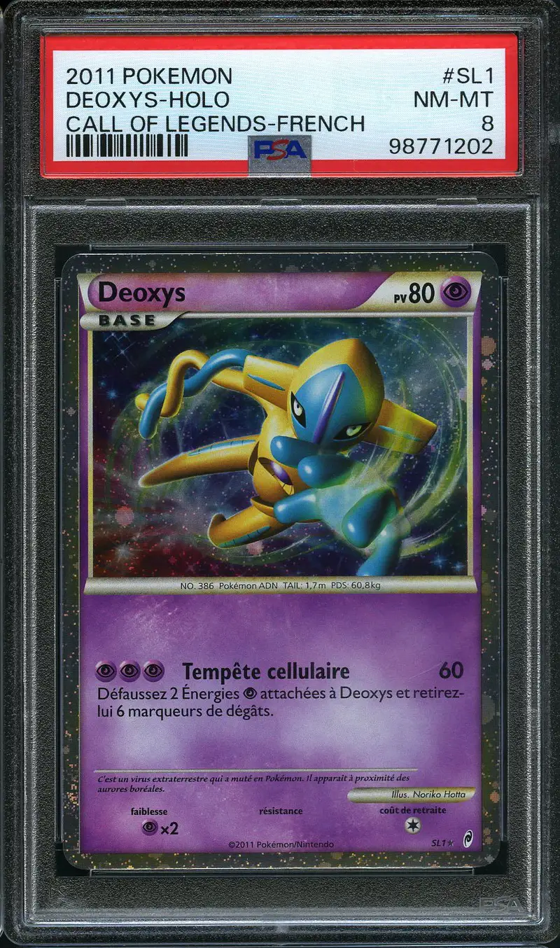 PSA 8 Deoxys Holo