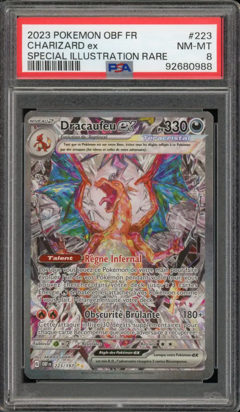 PSA 8 Dracaufeu Ex