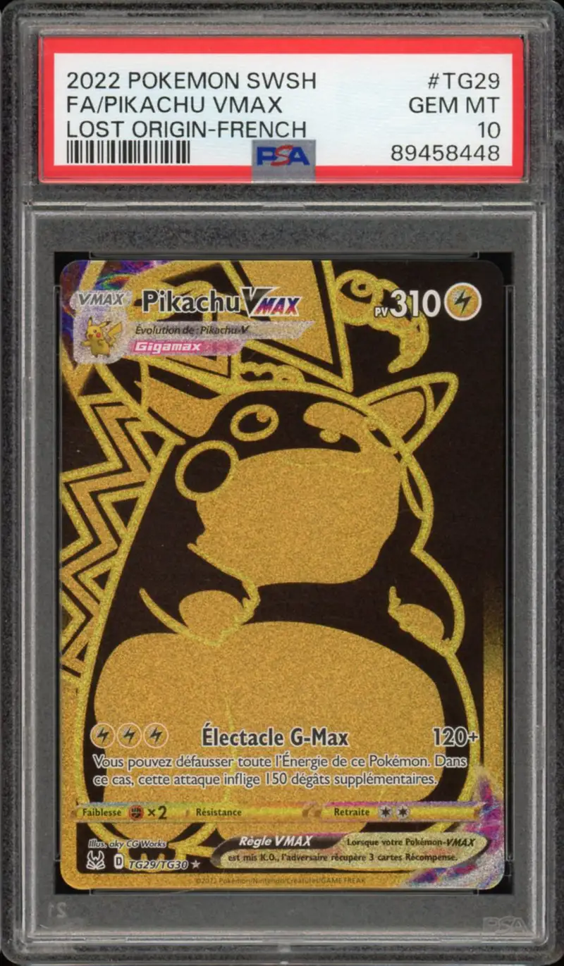 PSA 10 Pikachu VMax Gold