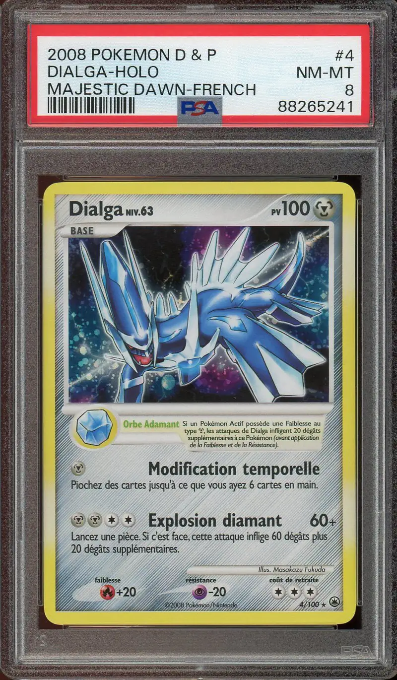 PSA 8 Dialga Holo