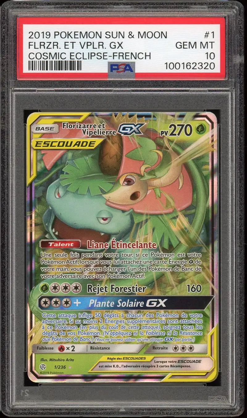 PSA 10 Florizarre et Vipélierre Gx