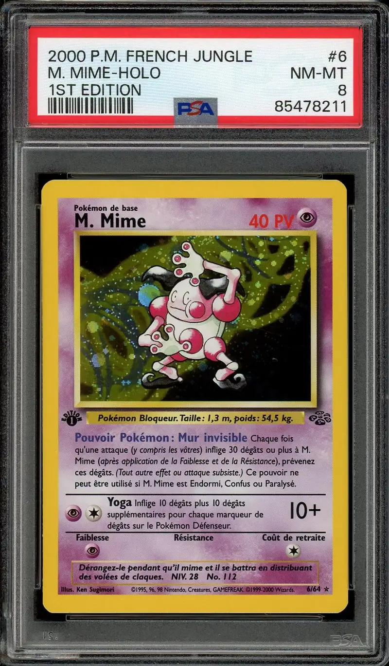 PSA 8 M. Mime Holo