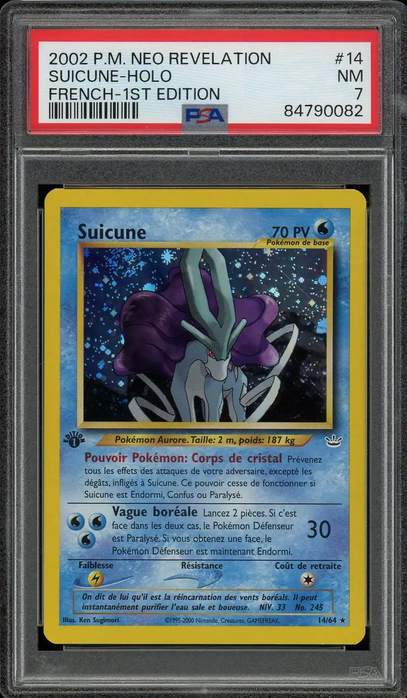 PSA 7 Suicune Holo