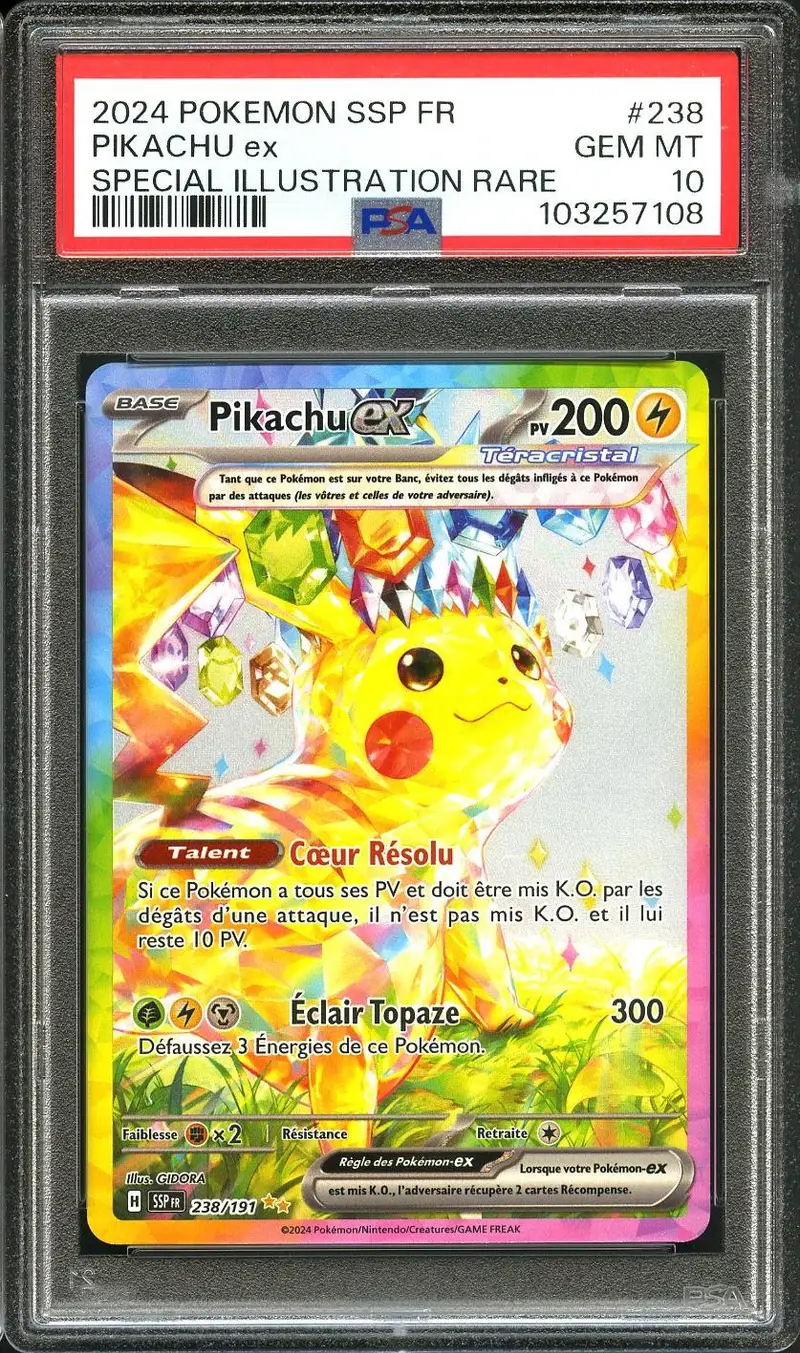 PSA 10 Pikachu Ex